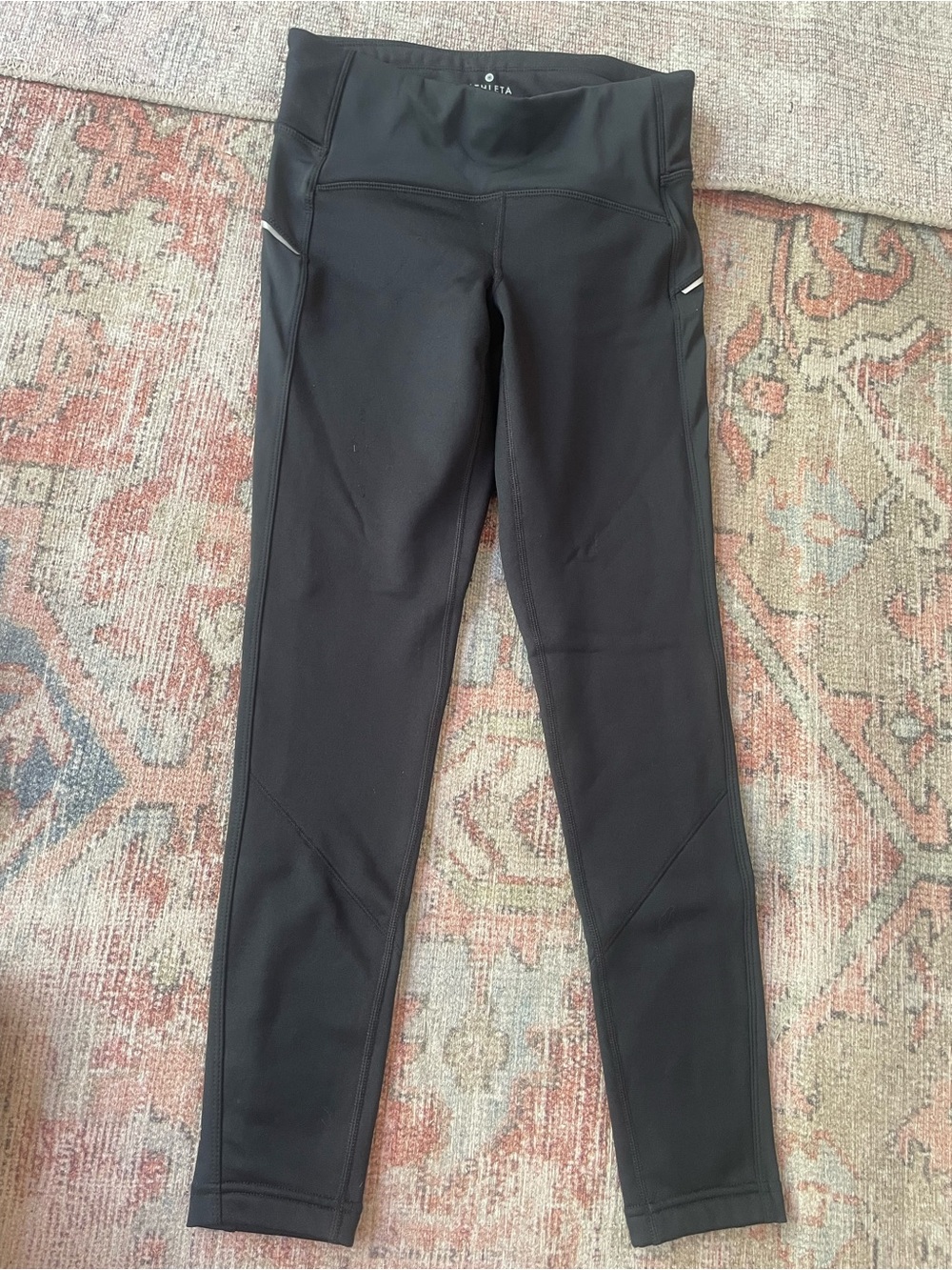 Athleta Women’s' Black High-Rise Performance Leggings - fleece lined